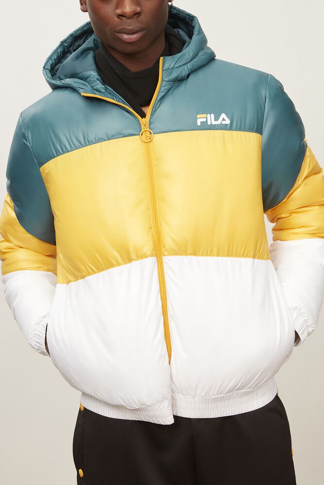 Fila Tatum Wind Jacket White - Mens - 79508RUDK